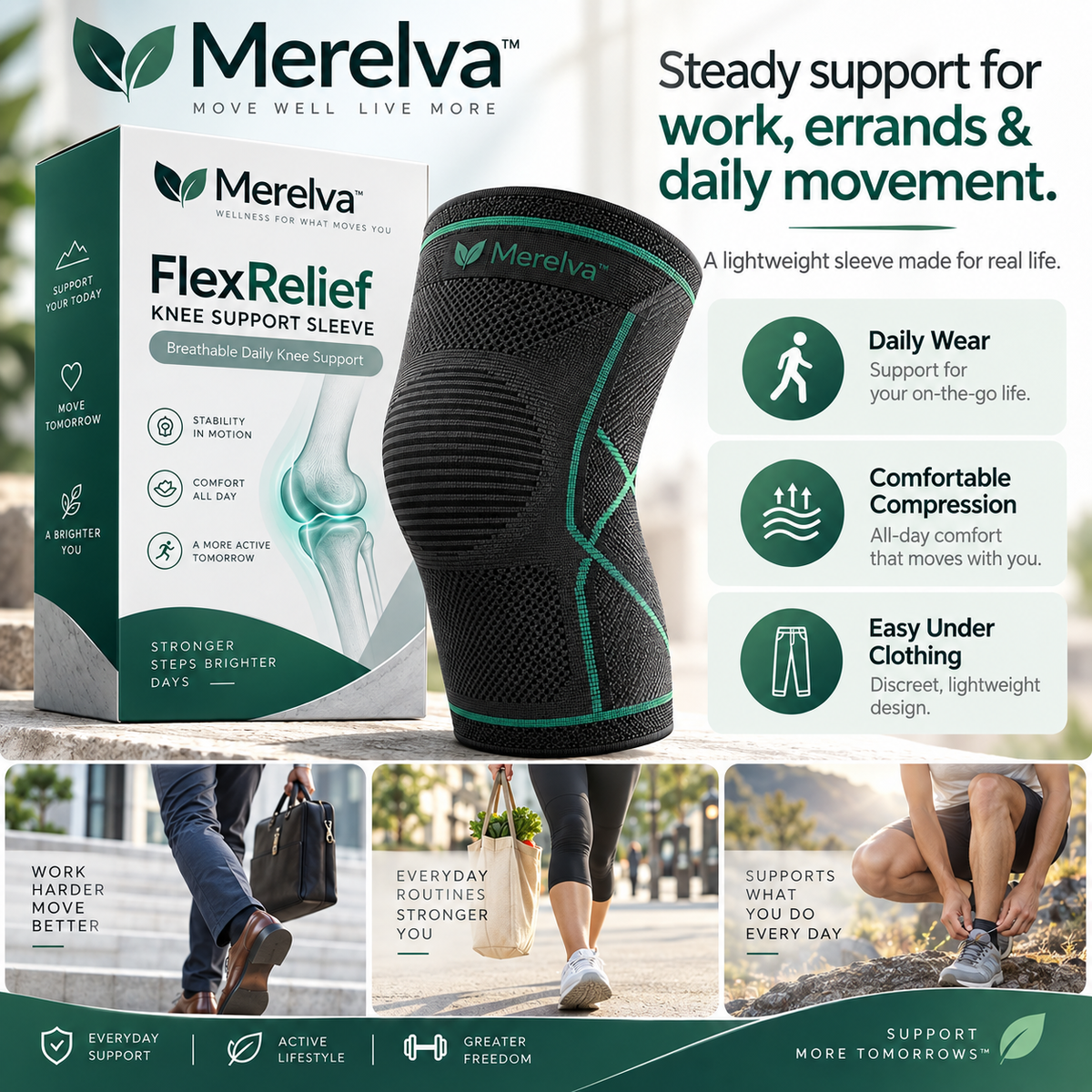 Merelva™ FlexRelief Knee Support Sleeve